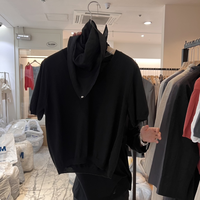 LA MAGIE FEMME韓國直郵㊣東大門實拍女裝新品休閑針織衫含圍巾Lamagie Femme針織衫圖色2
