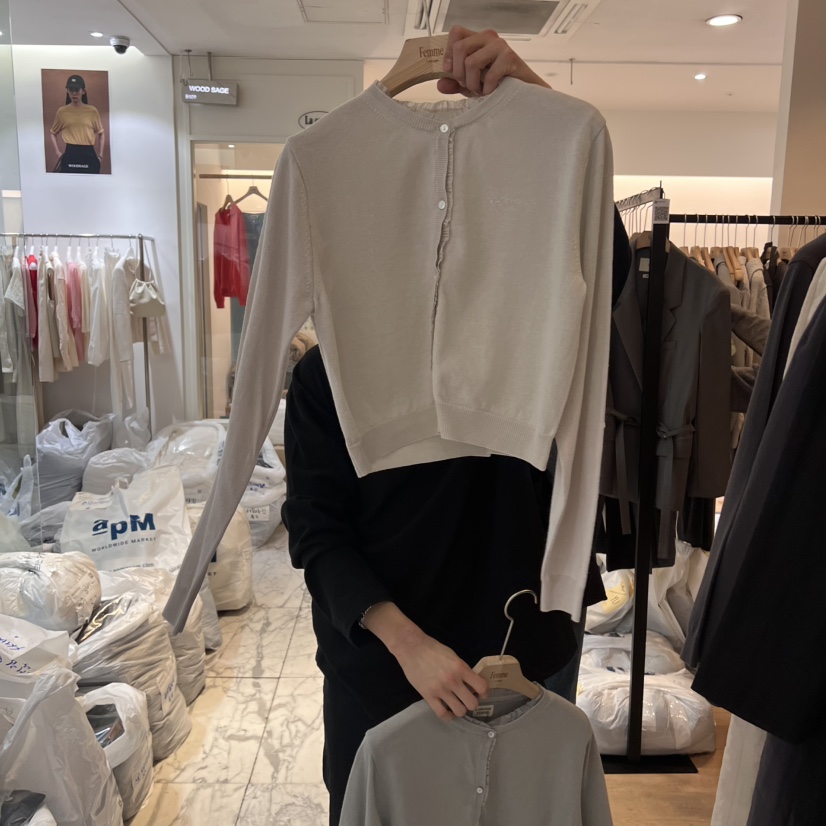LA MAGIE FEMME韓國直郵㊣女裝新款休閑熱賣時尚25春夏針織衫Lamagie Femme針織衫圖色3