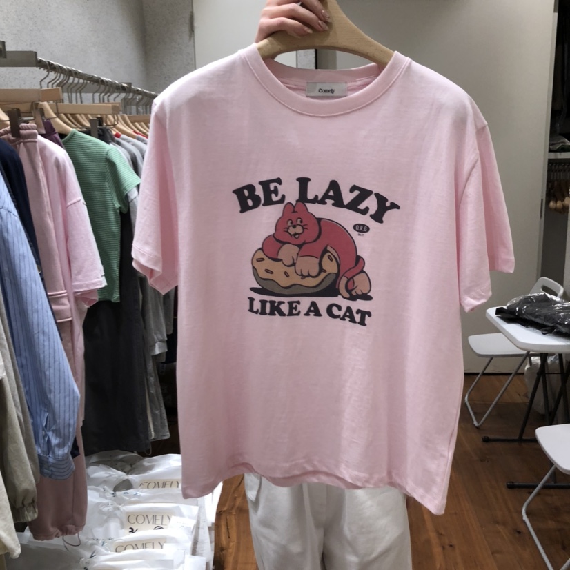 COMELY直郵韓國代購㊣女裝新款熱賣時尚25春夏職業推薦休閑T恤COMELYT恤圖色2