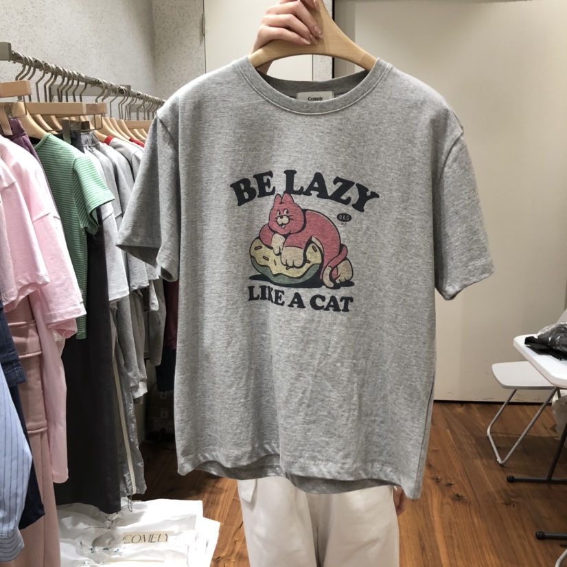 COMELY直郵韓國代購㊣女裝新款熱賣時尚25春夏職業推薦休閑T恤COMELYT恤圖色3
