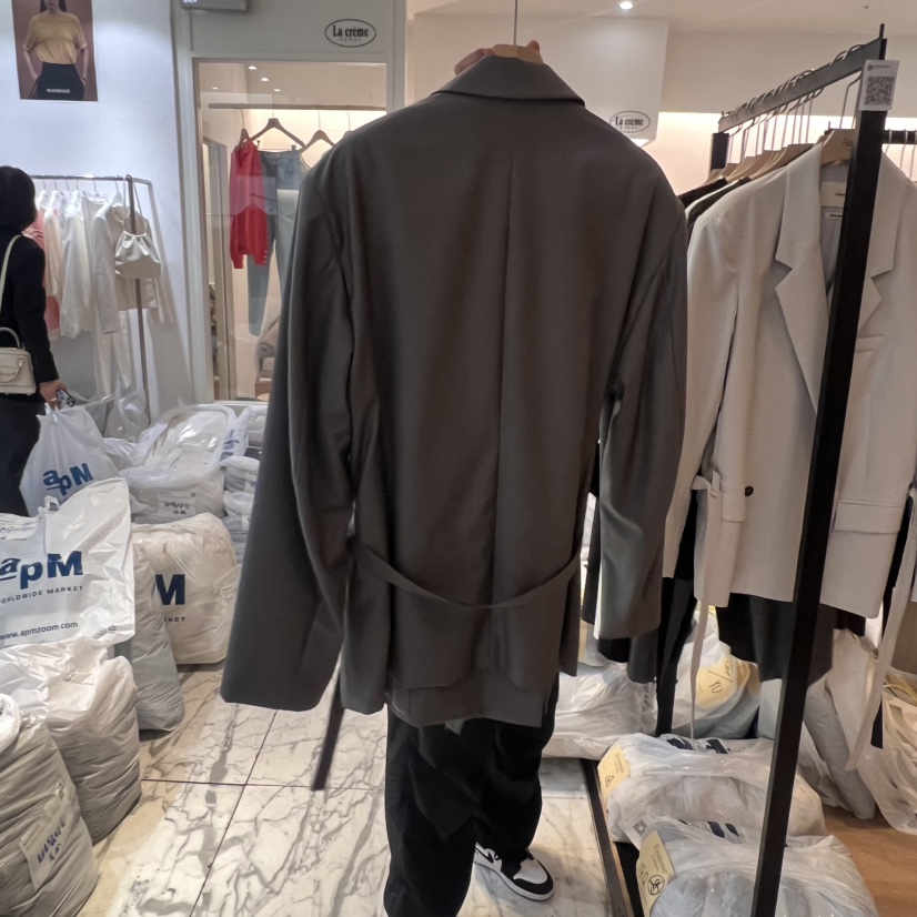 LA MAGIE FEMME韓國㊣直郵東大門代購女裝新品時尚夾克含腰帶Lamagie Femme夾克