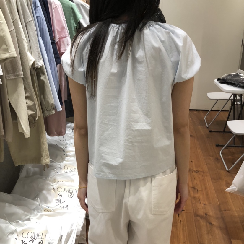 COMELY韓國㊣直郵東大門代購女裝新品推薦休閑25春夏襯衫蕾絲衫COMELY襯衫/蕾絲衫