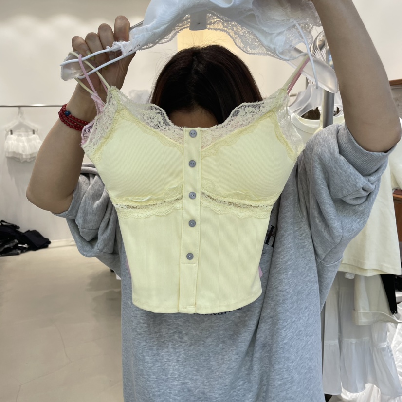 FRUIT BASKET韓國直郵㊣女裝新品熱賣人氣職業25春夏吊帶背心FRUIT BASKET吊帶/背心圖色2