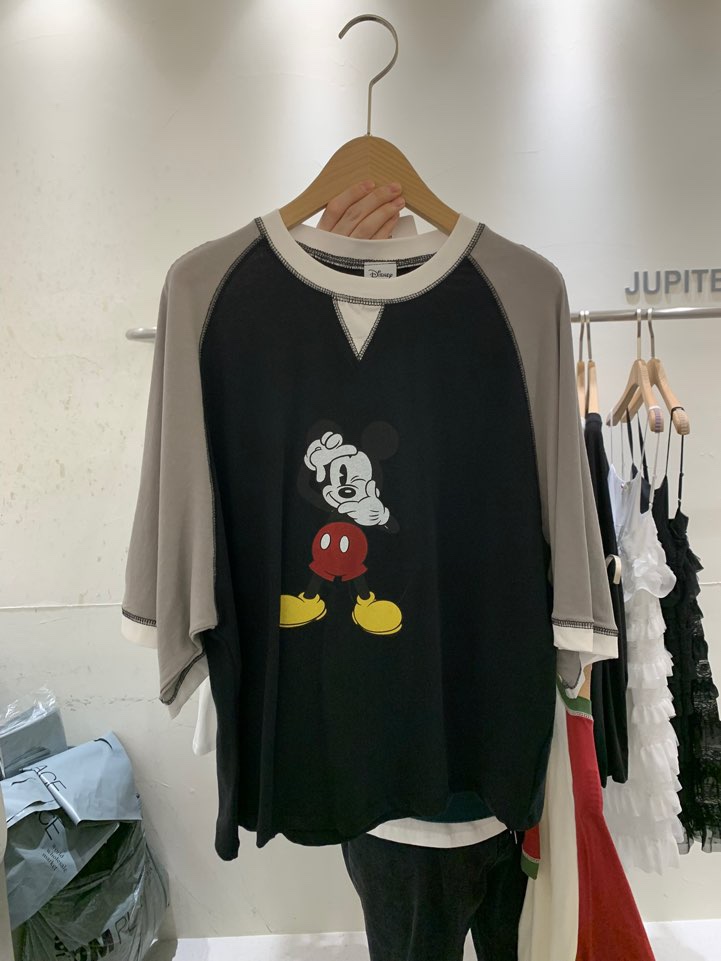 JUPITER韓國直郵㊣女裝新品人氣25春夏熱賣休閑職業時尚T恤JUPITERT恤圖色2