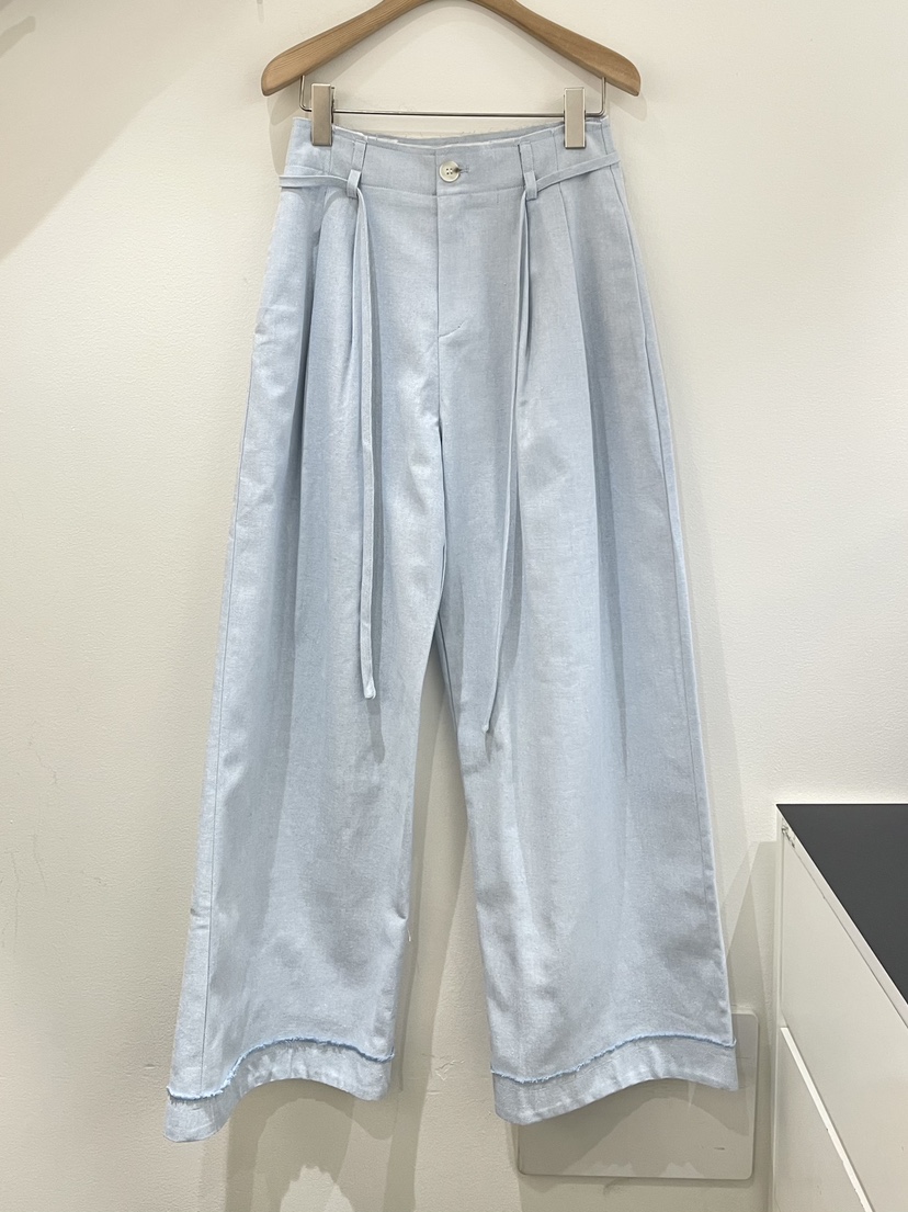 OBSESS韓國㊣直郵東大門代購女裝新品休閑推薦休閑褲含腰繩OBSESS/EARLY BIRD休閑褲圖色2