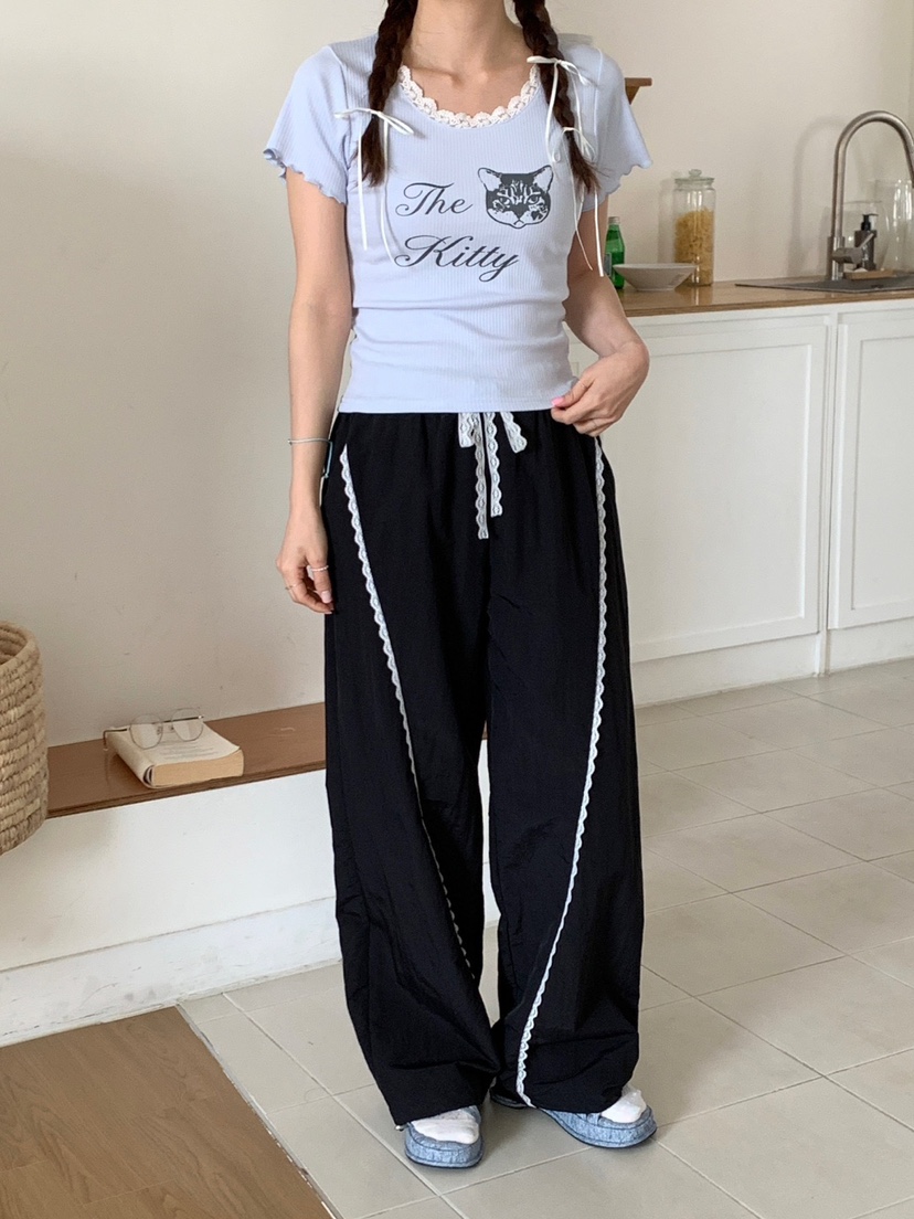 MORE THAN-P韓國直郵㊣東大門實拍女裝新款時尚熱賣休閑褲MORE THAN休閑褲