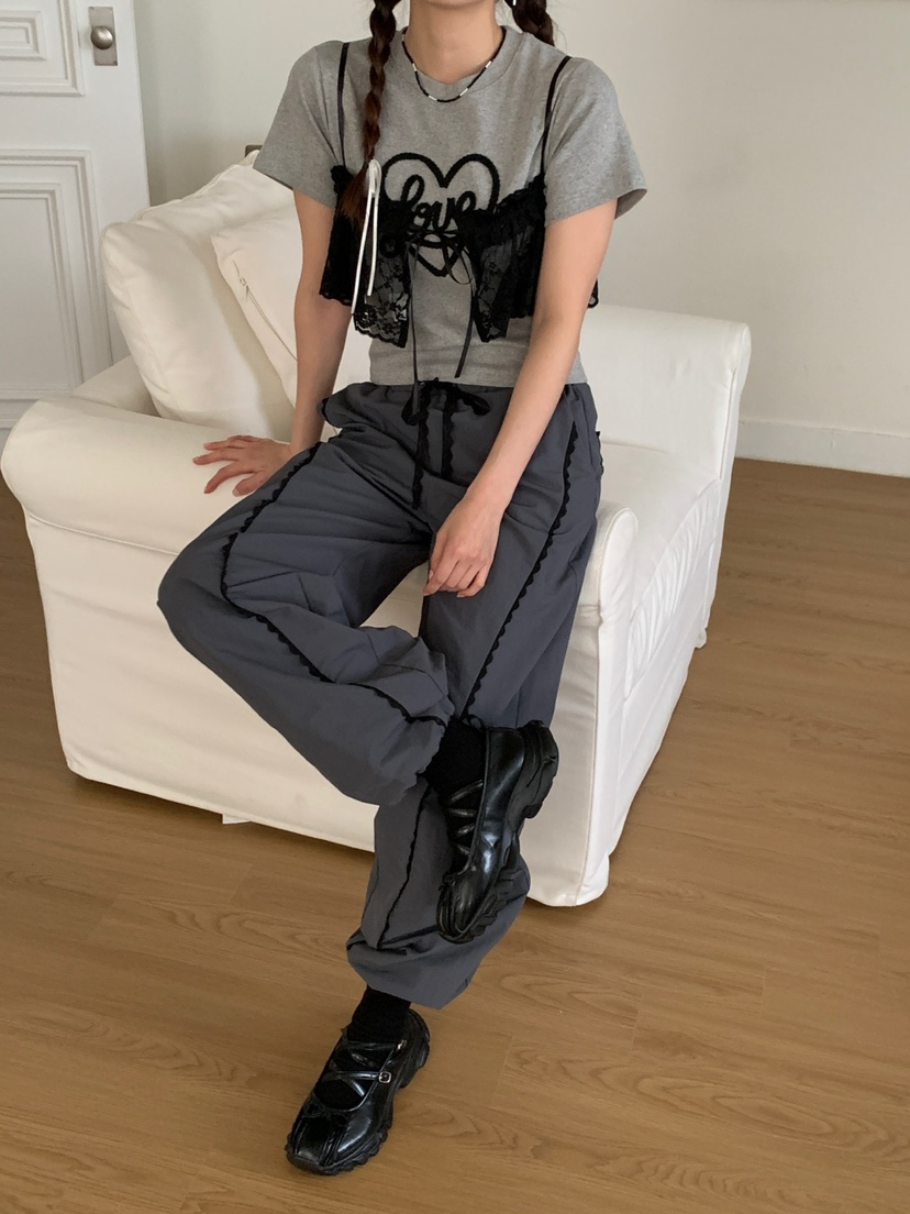 MORE THAN-P韓國直郵㊣東大門實拍女裝新款時尚熱賣休閑褲MORE THAN休閑褲