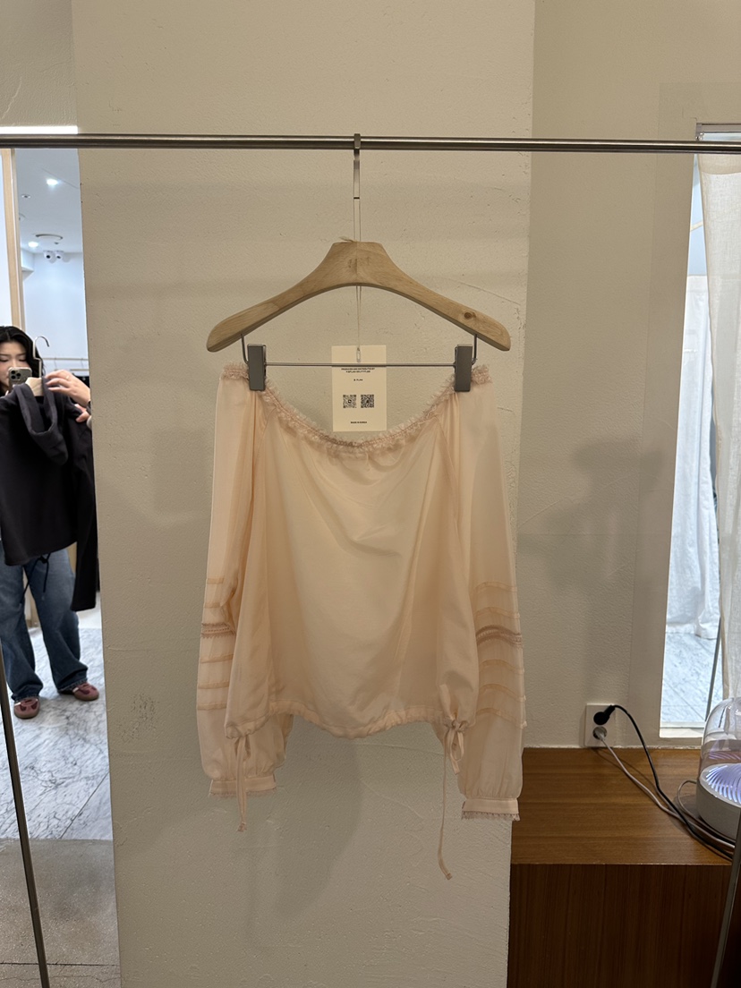 BPLAN韓國直郵㊣女裝新品推薦時尚25春夏熱賣職業襯衫蕾絲衫BPLAN襯衫/蕾絲衫圖色1