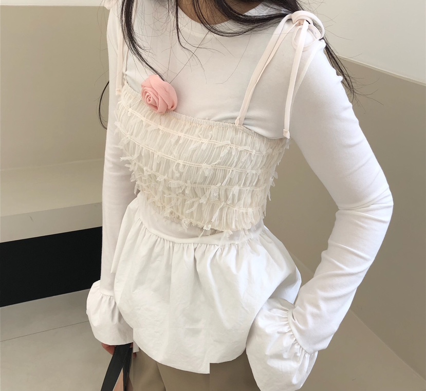 MELTED-P東大門實拍女裝新款時尚熱賣人氣吊帶背心可愛的緊身MELTED-P吊帶/背心