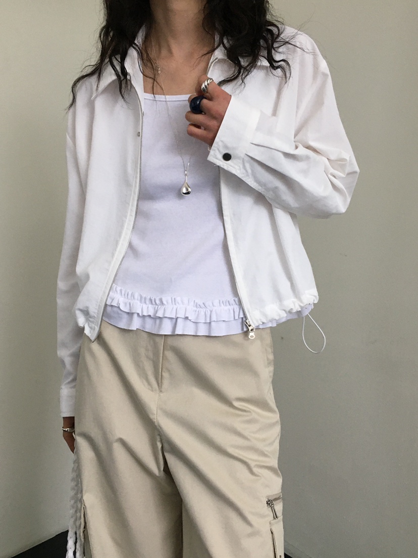 MONDAYMORING韓國直郵女裝新款真品職業25春夏推薦夾克拉鏈MONDAYMORING夾克