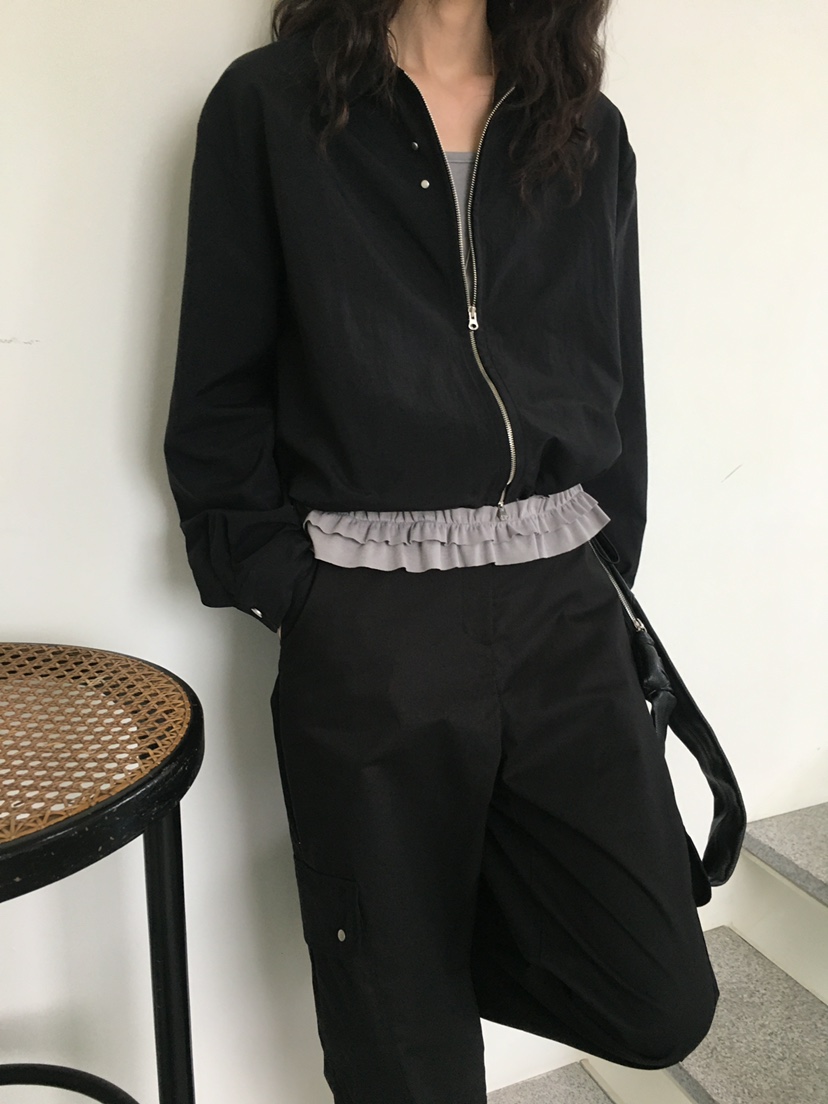 MONDAYMORING韓國直郵女裝新款真品職業25春夏推薦夾克拉鏈MONDAYMORING夾克