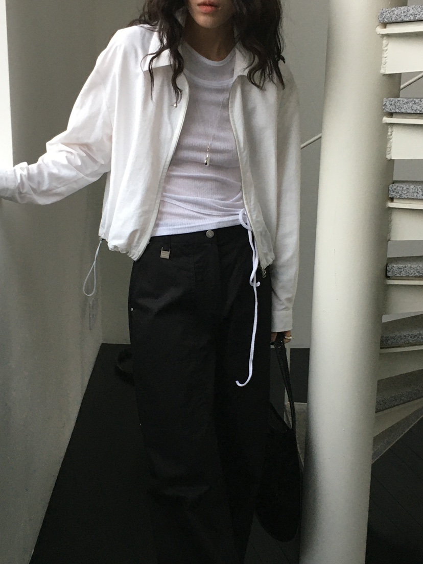 MONDAYMORING韓國直郵女裝新款真品職業25春夏推薦夾克拉鏈MONDAYMORING夾克