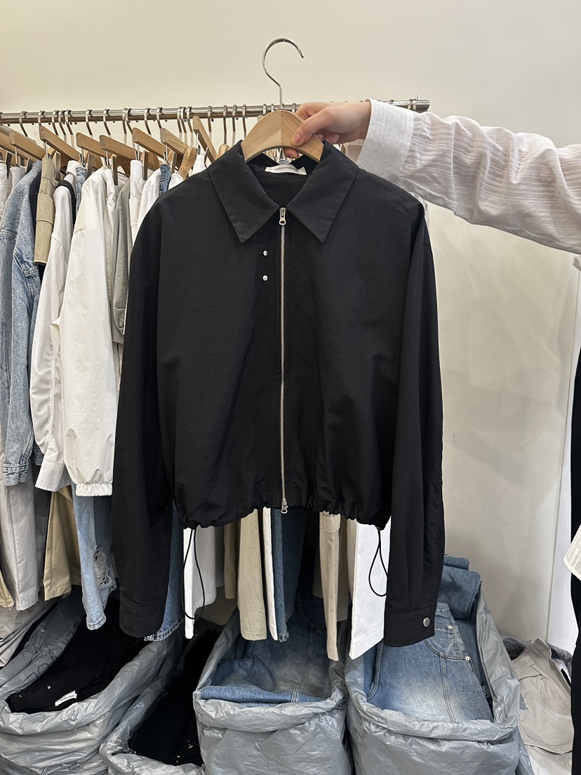 MONDAYMORING韓國直郵女裝新款真品職業25春夏推薦夾克拉鏈MONDAYMORING夾克圖色1