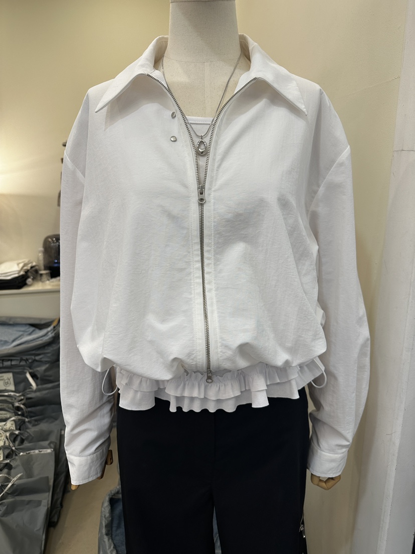 MONDAYMORING韓國直郵女裝新款真品職業25春夏推薦夾克拉鏈MONDAYMORING夾克圖色2