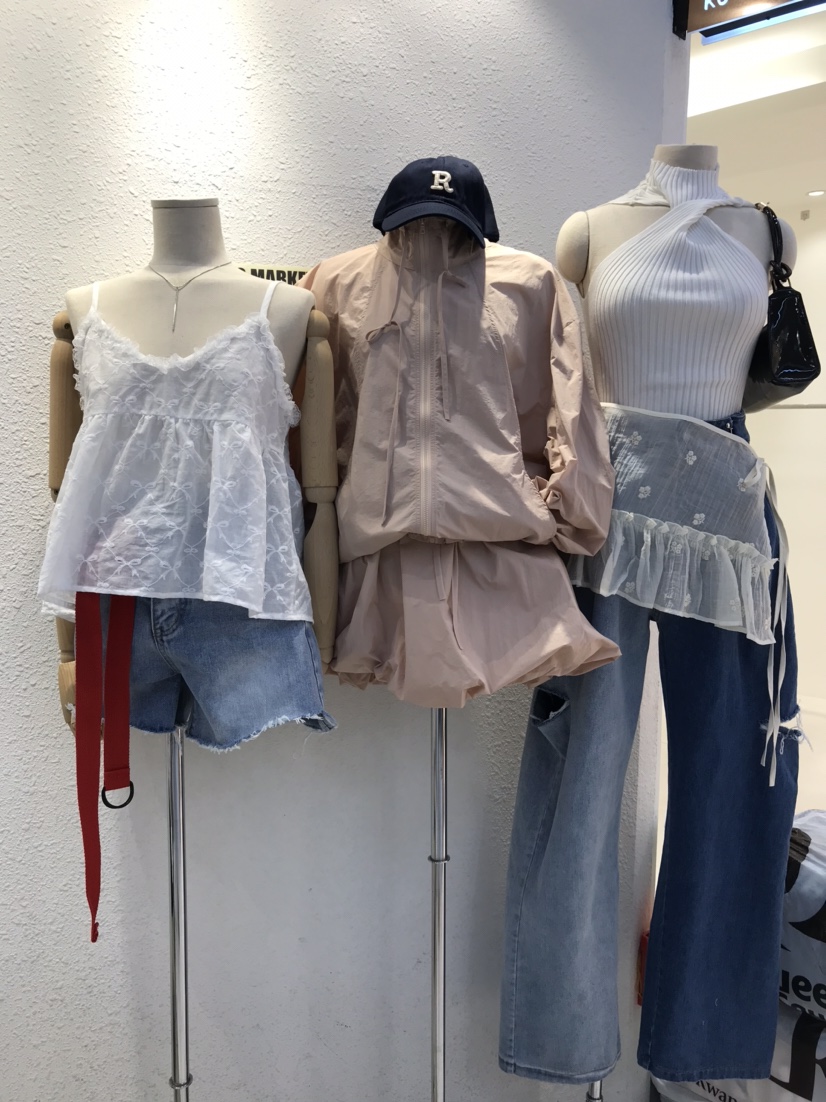 KC MARKET韓國代購女裝新款職業人氣25春夏時尚真品牛仔褲空牛仔褲