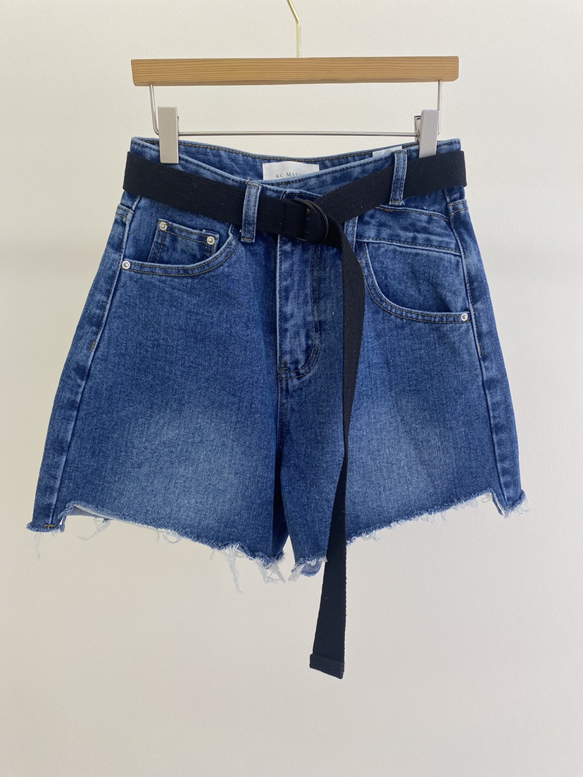 KC MARKET東大門實拍女士新品25春夏時尚熱賣職業短褲腰帶空短褲