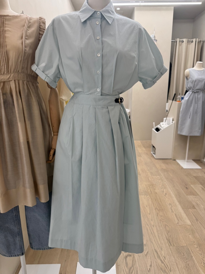 NOTHING東大門實拍女裝新品時尚人氣推薦休閑25春夏連衣裙腰帶NOTHING連衣裙