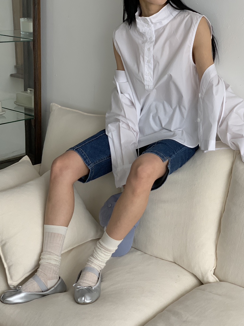 LA_TERRE韓國代購女士新款真品休閑時尚熱賣推薦襯衫蕾絲衫LA_TERRE襯衫/蕾絲衫
