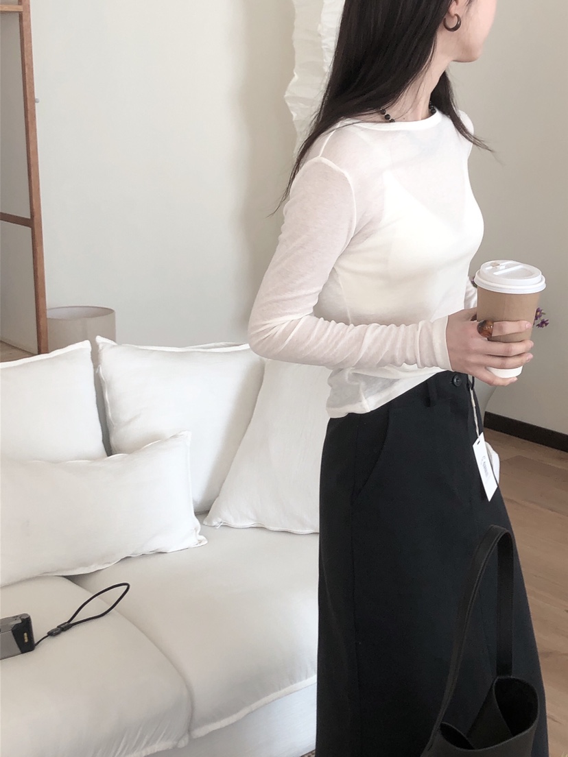 LE BUTTER韓國直郵女士新品人氣推薦真品熱賣休閑25春夏長袖T恤LE BUTTER長袖T恤