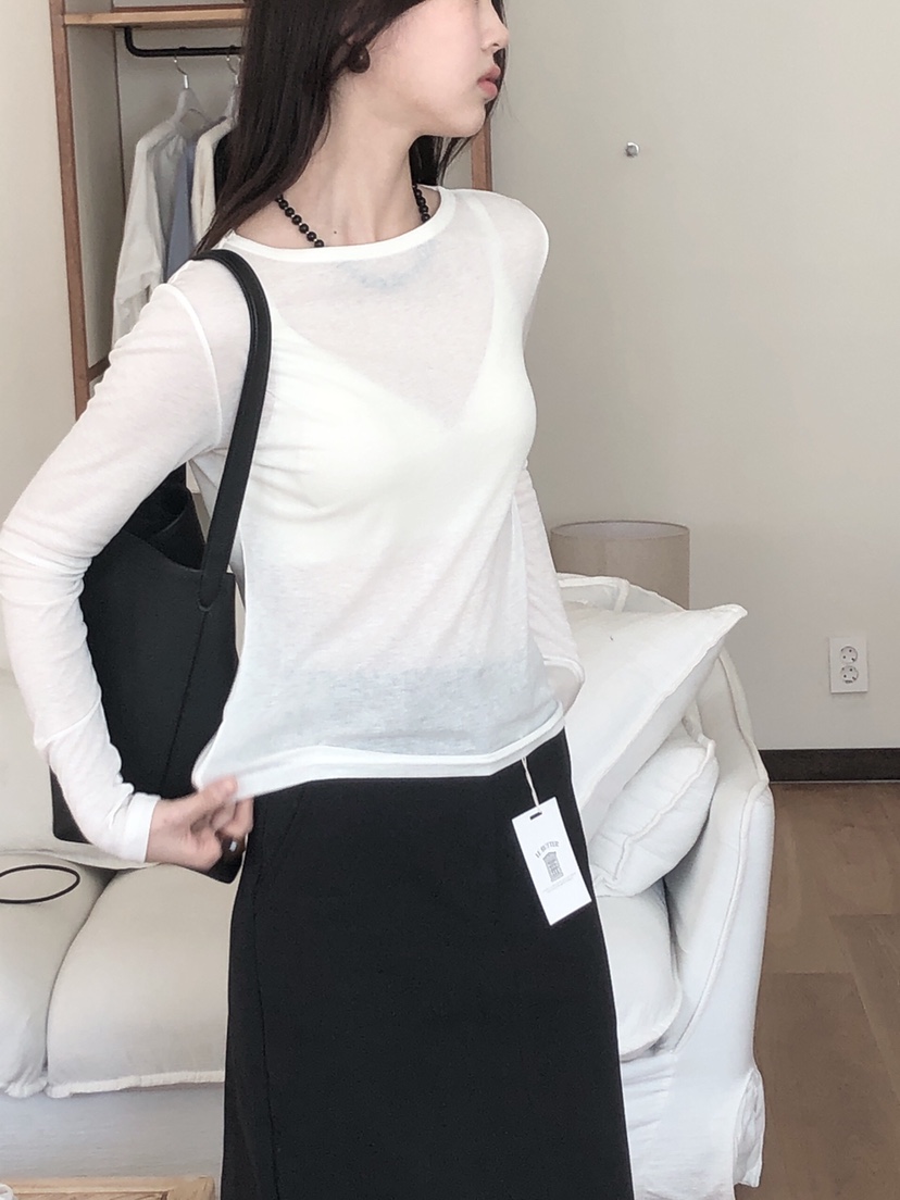 LE BUTTER韓國直郵女士新品人氣推薦真品熱賣休閑25春夏長袖T恤LE BUTTER長袖T恤