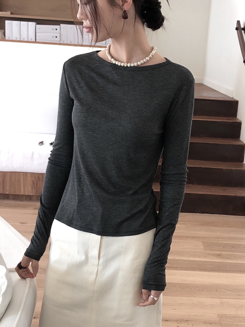 LE BUTTER韓國直郵女士新品人氣推薦真品熱賣休閑25春夏長袖T恤LE BUTTER長袖T恤