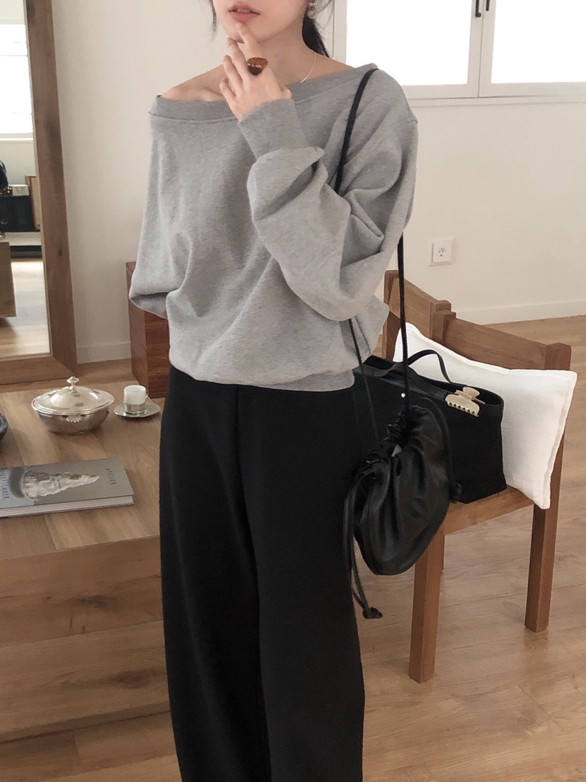 LE BUTTER東大門實拍女士新品人氣25春夏職業時尚休閑衛衣LE BUTTER衛衣