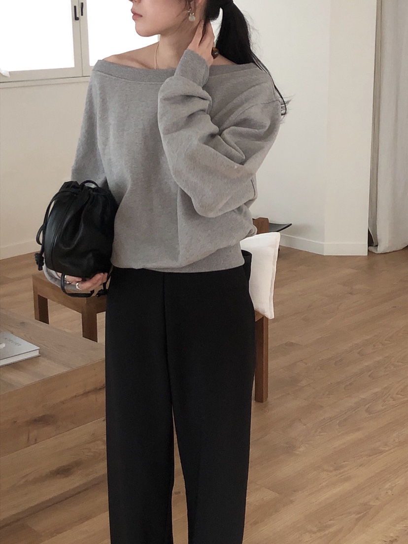 LE BUTTER東大門實拍女士新品人氣25春夏職業時尚休閑衛衣LE BUTTER衛衣