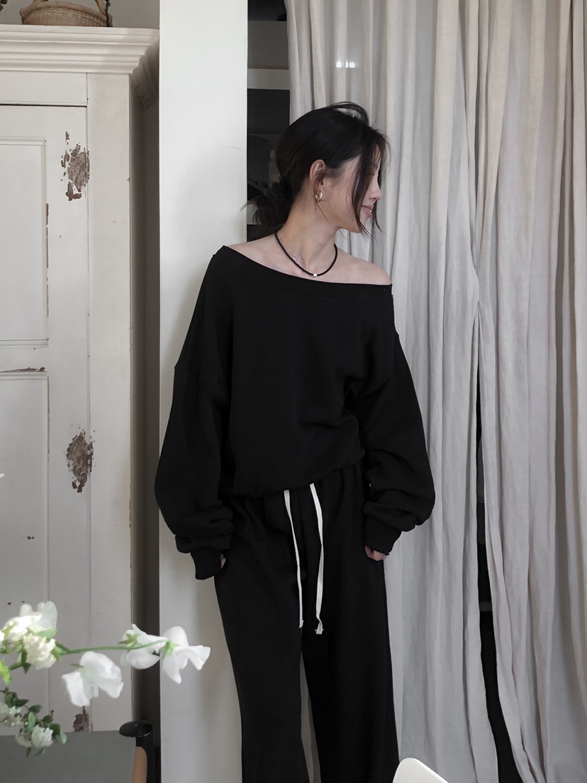 LE BUTTER東大門實拍女士新品人氣25春夏職業時尚休閑衛衣LE BUTTER衛衣