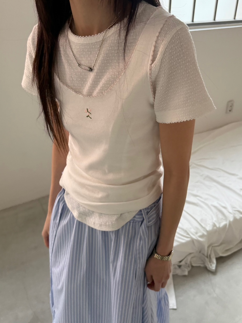 MINIMUZE韓國代購女士新款真品時尚推薦職業人氣吊帶背心刺繡MINIMUZE吊帶/背心
