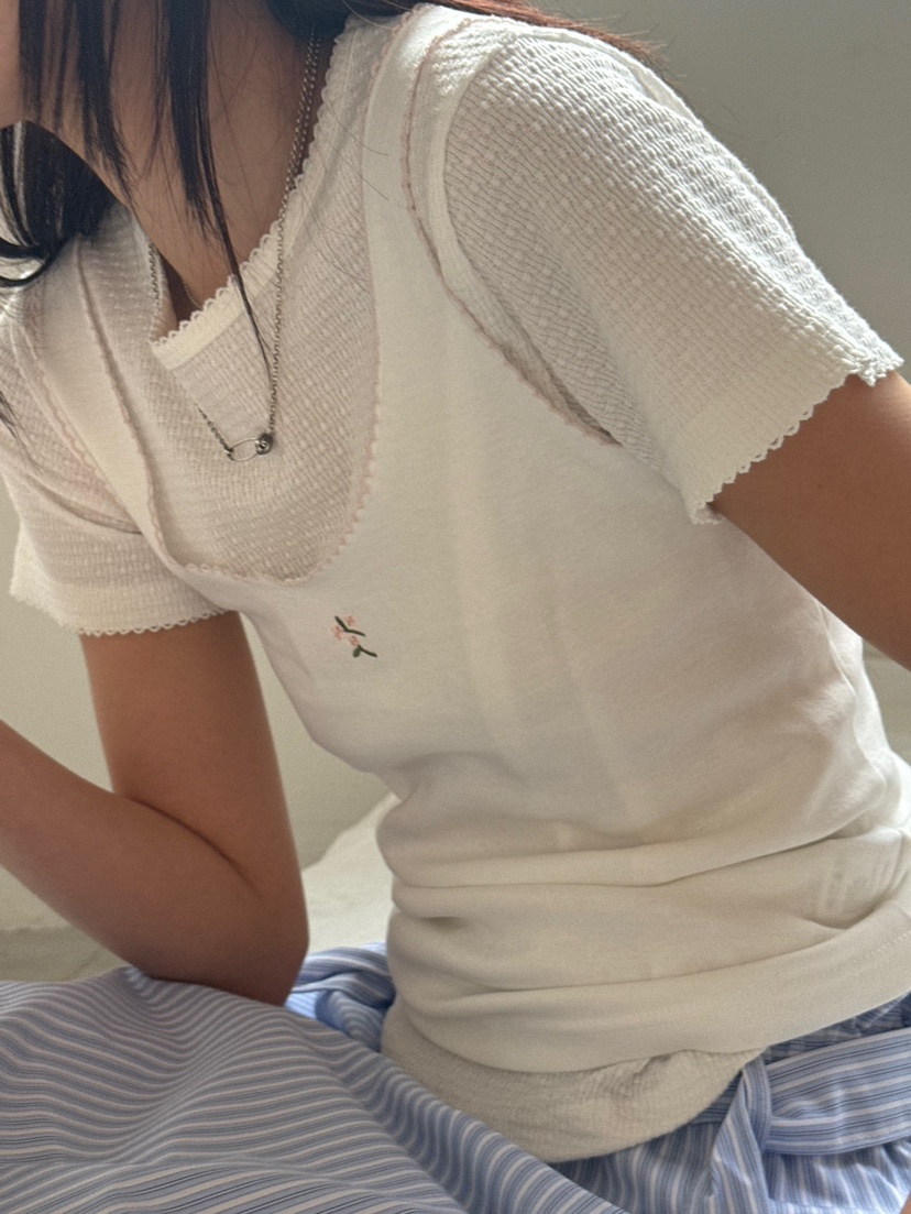 MINIMUZE韓國代購女士新款真品時尚推薦職業人氣吊帶背心刺繡MINIMUZE吊帶/背心