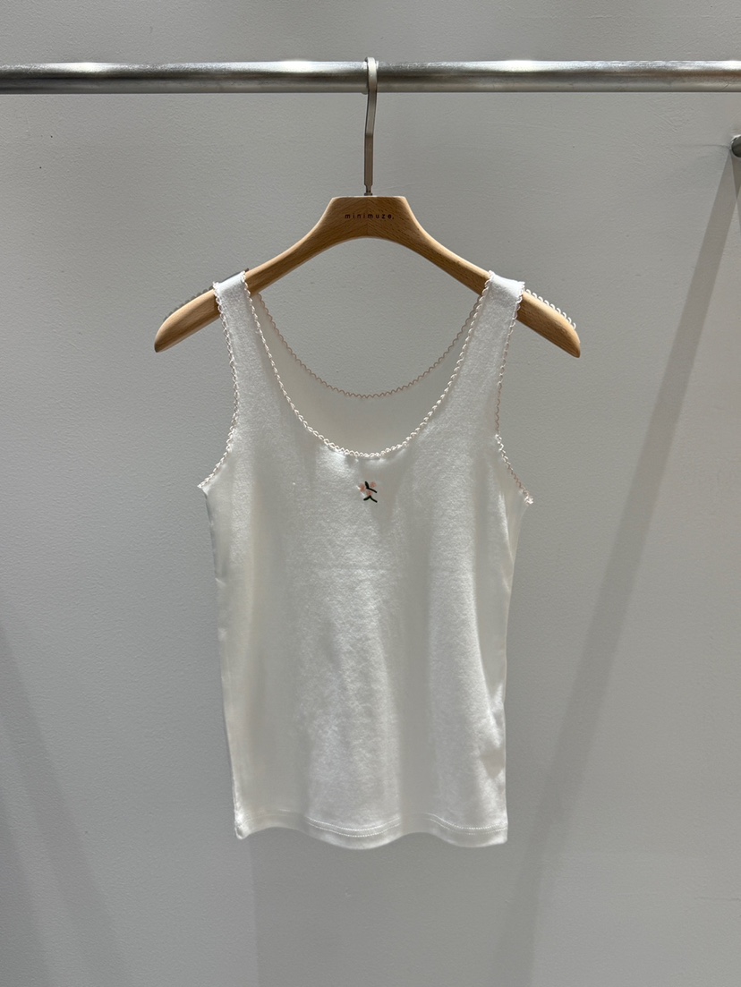 MINIMUZE韓國代購女士新款真品時尚推薦職業人氣吊帶背心刺繡MINIMUZE吊帶/背心