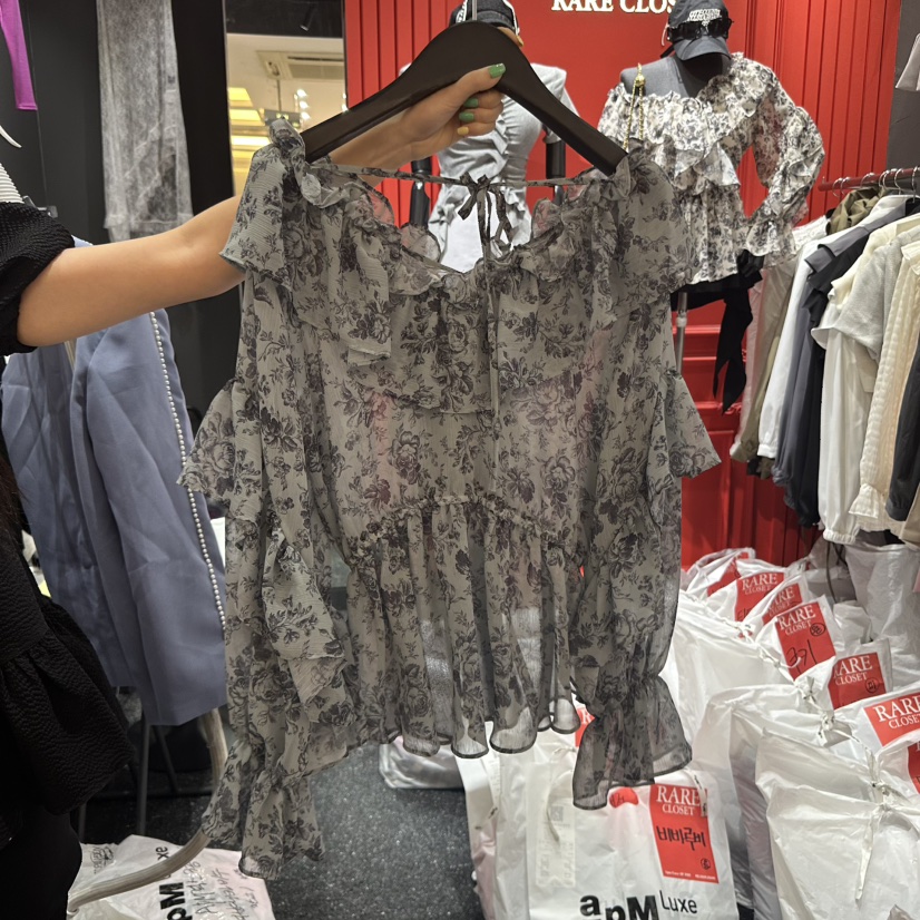 RARE CLOSET東大門直郵女裝新款真品推薦25春夏襯衫蕾絲衫RARE CLOSET襯衫/蕾絲衫