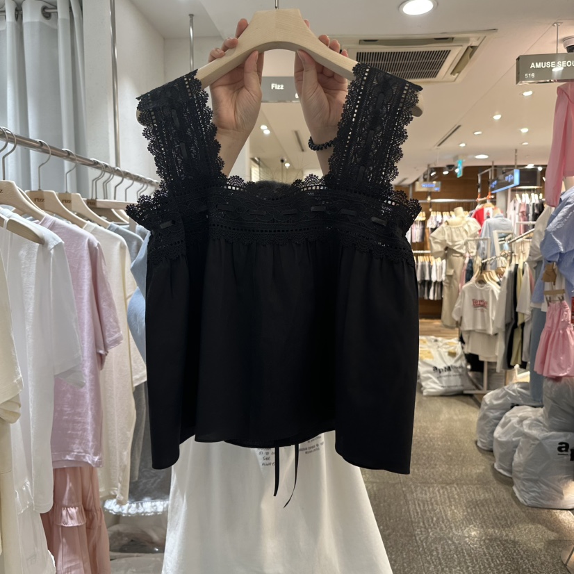 FIZZ韓國代購女士新款真品時尚職業休閑推薦人氣25春夏吊帶背心FIZZ吊帶/背心