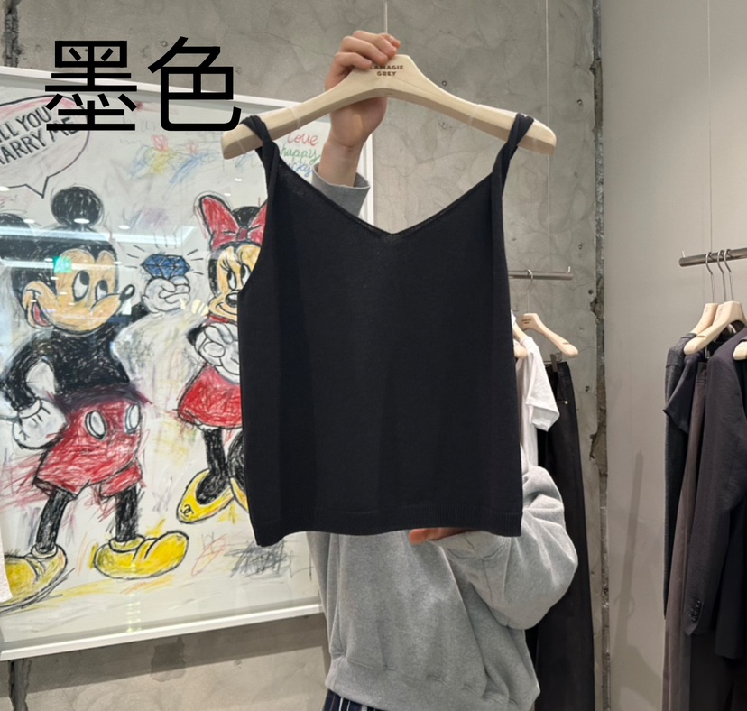 LAMAGIEPIE韓國代購女裝新品時尚職業人氣推薦休閑吊帶背心LAMAGIE GREY吊帶/背心圖色3
