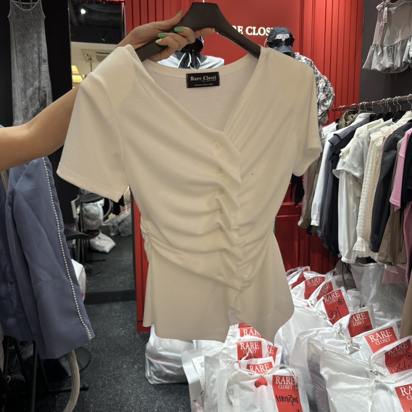 RARE CLOSET韓國直郵女士新款真品推薦人氣休閑時尚熱賣T恤RARE CLOSETT恤圖色2