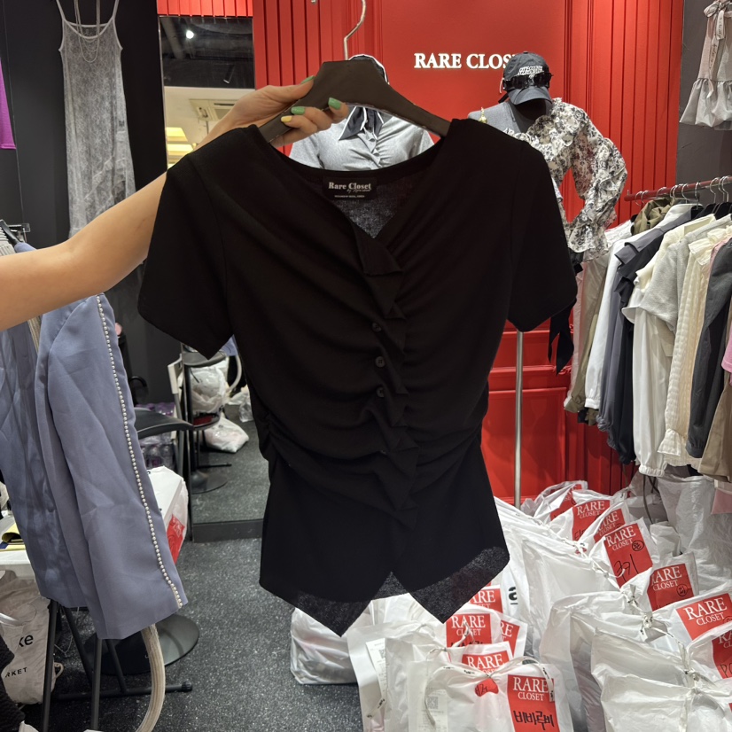RARE CLOSET韓國直郵女士新款真品推薦人氣休閑時尚熱賣T恤RARE CLOSETT恤圖色3