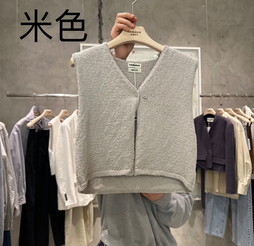 LAMAGIEPIE東大門實拍女裝新品時尚熱賣人氣真品25春夏馬甲LAMAGIE GREY馬甲圖色4