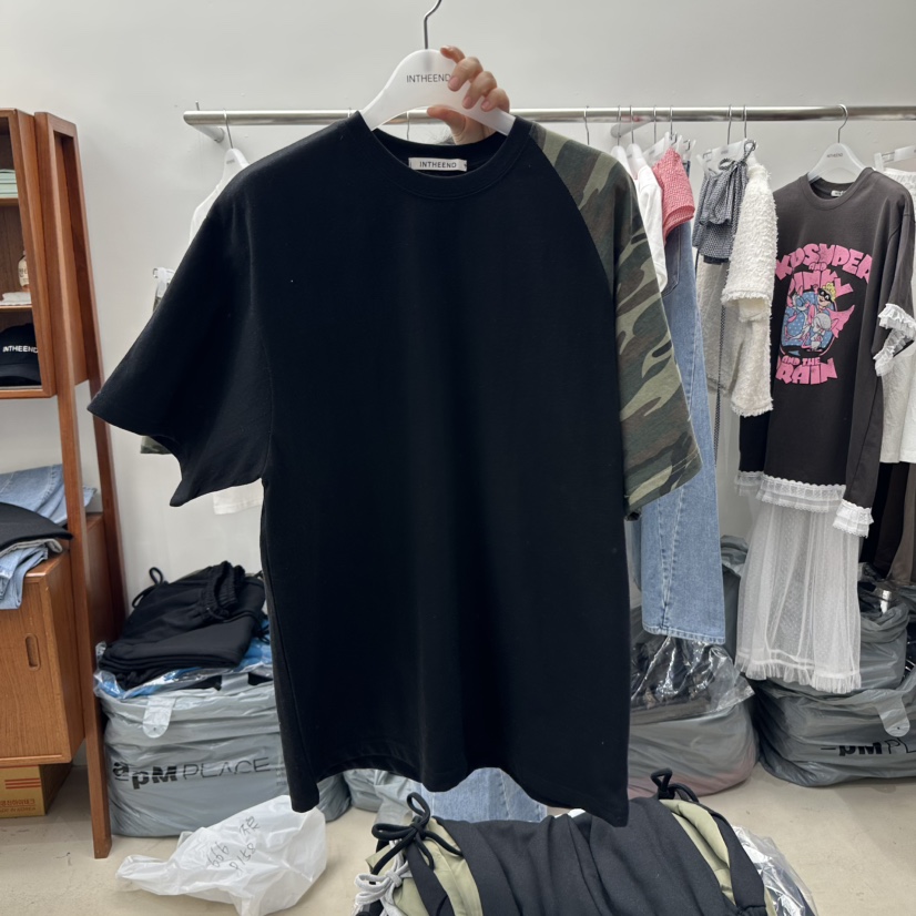 INTHEEND東大門實拍女裝新款熱賣休閑時尚推薦職業人氣T恤迷彩INTHEENDT恤圖色2