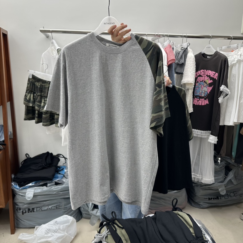 INTHEEND東大門實拍女裝新款熱賣休閑時尚推薦職業人氣T恤迷彩INTHEENDT恤圖色3