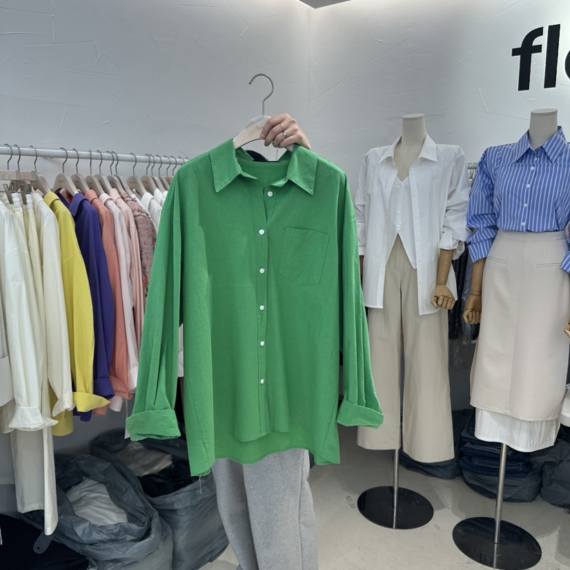 FLORAL東大門代購女士新品職業時尚熱賣25春夏推薦襯衫蕾絲衫FLORAL襯衫/蕾絲衫圖色3