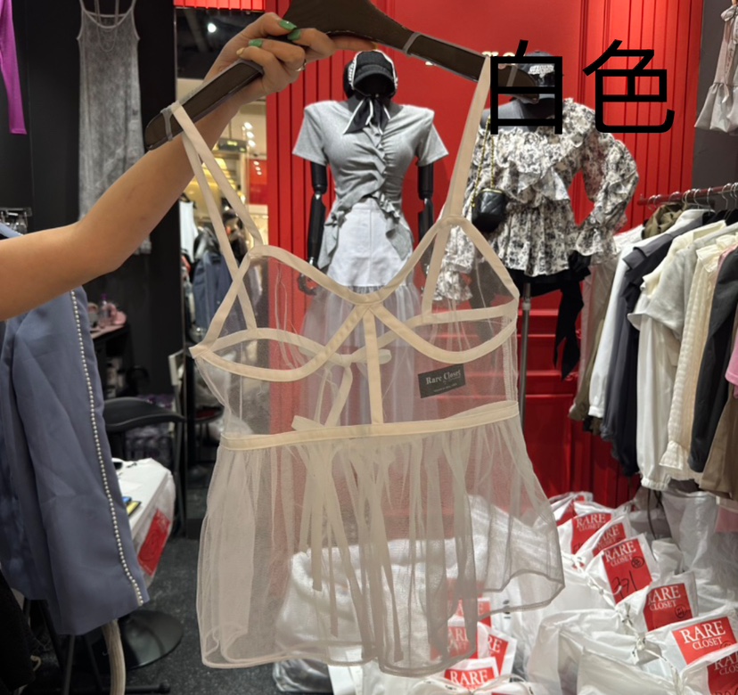 RARE CLOSET韓國直郵女裝新品休閑熱賣職業吊帶背心不含內搭RARE CLOSET吊帶/背心圖色3