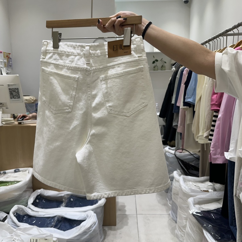 EN.U韓國直郵女裝新品職業時尚真品人氣休閑25春夏推薦短褲EN.U短褲