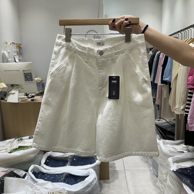 EN.U韓國直郵女裝新品職業時尚真品人氣休閑25春夏推薦短褲EN.U短褲圖色1