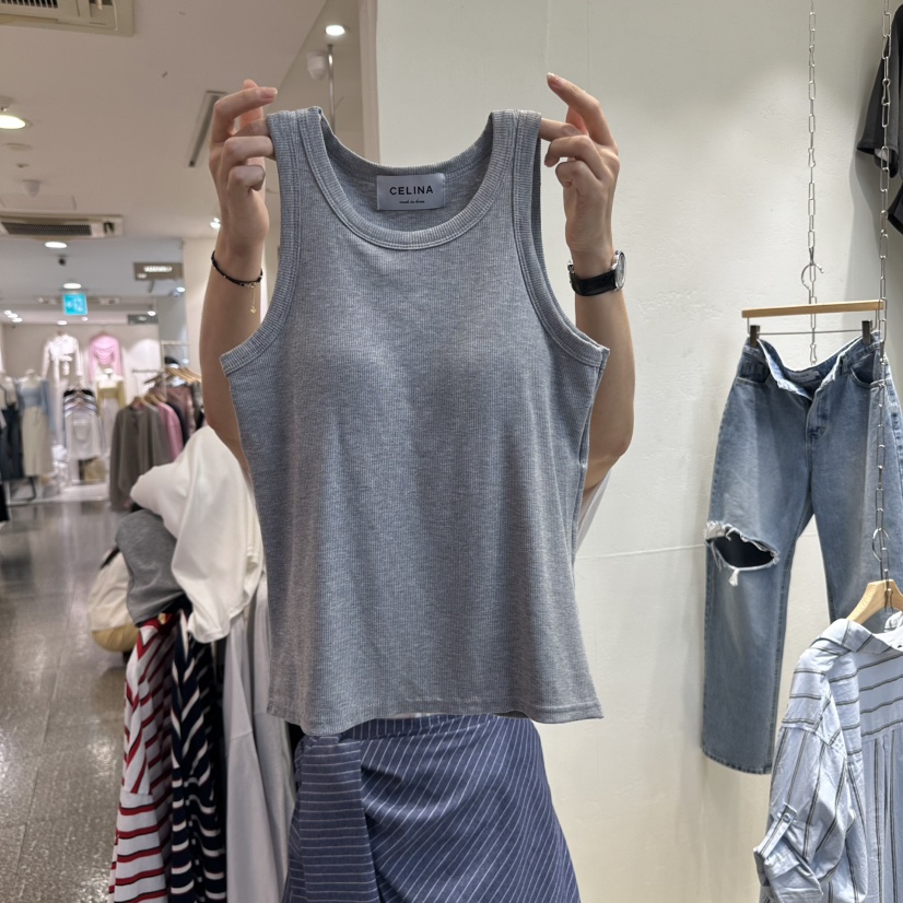 CELINA韓國直郵女士新款時尚熱賣職業休閑人氣推薦吊帶背心CELI_NA吊帶/背心圖色2