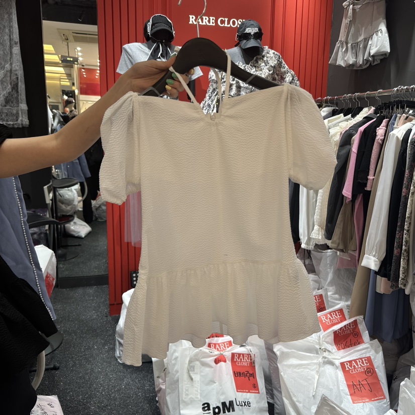 RARE CLOSET韓國直郵女士新款人氣真品推薦休閑熱賣職業T恤RARE CLOSETT恤圖色2