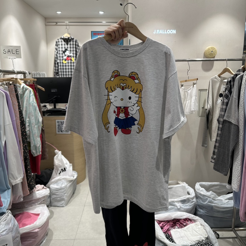 J.BALLOON韓國直郵女士新款熱賣25春夏休閑職業人氣真品T恤J.BALLOONT恤