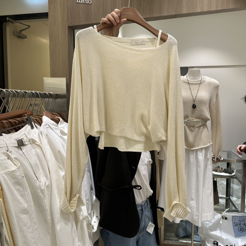 MELO東大門實拍女裝新品推薦25春夏人氣熱賣套裝兩件套短款MELO套裝圖色1