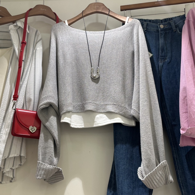 MELO東大門實拍女裝新品推薦25春夏人氣熱賣套裝兩件套短款MELO套裝圖色4