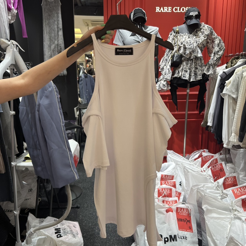 RARE CLOSET韓國代購女裝新款25春夏推薦職業人氣真品休閑T恤RARE CLOSETT恤圖色3