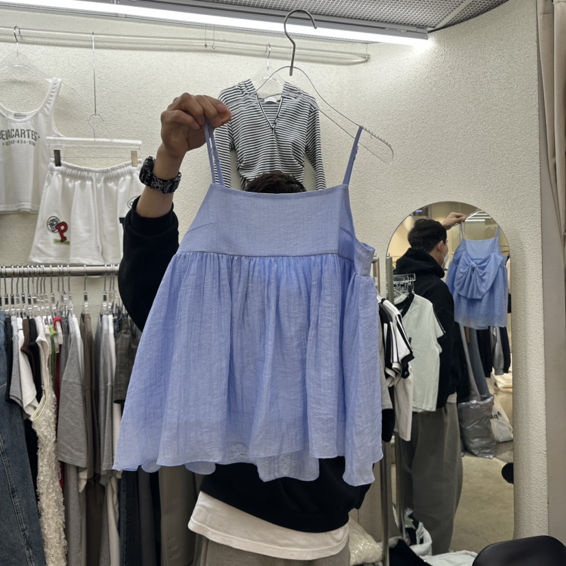 MAGOT韓國代購女士新款真品職業推薦熱賣休閑25春夏吊帶背心IIIΛGOT/MAGOT吊帶/背心